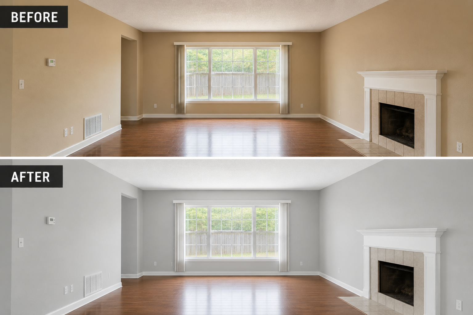 Living room interior transformation